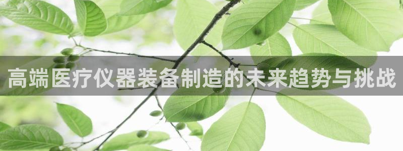意昂3集团官网网址：高端医疗仪器装备制造的未来趋势与挑战