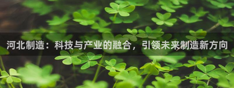 意昂3娱乐平台：河北制造：科技与产业的融合，引领未来制造新方