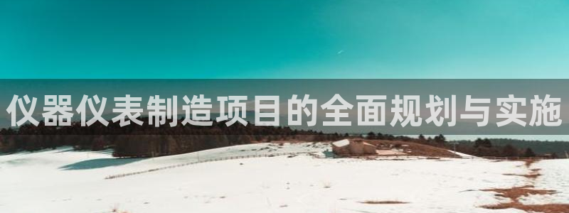 意昂3集团：仪器仪表制造项目的全面规划与实施