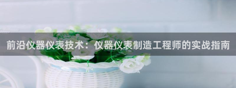意昂3新能源：前沿仪器仪表技术：仪器仪表制造工程师的实战指南