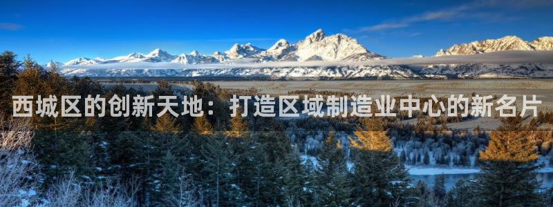 意昂3娱乐下载：西城区的创新天地：打造区域制造业中心的新名片