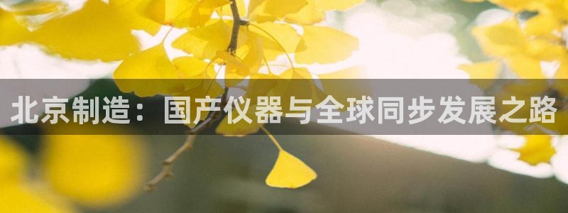 意昂体育3平台注册要钱吗安全吗：北京制造：国产仪器与全球同步